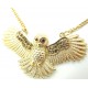 Long Necklace Golden Owl